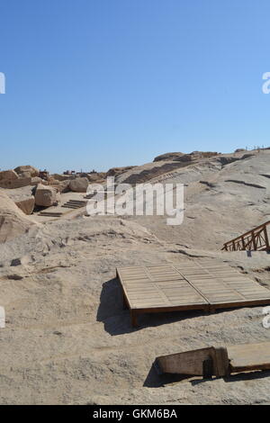 Unvollendete Obelisk in Assuan, Ägypten Stockfoto