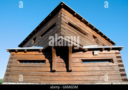 Historischen Petit Sault Blockhaus - Edmundston - New Brunswick Stockfoto