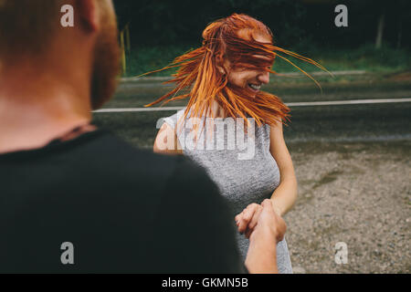 schönes paar, die Leben genießen Stockfoto