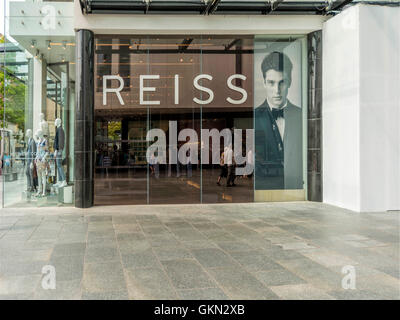 Reiss Retail Outlet, Exeter City Centre, Devon Stockfoto