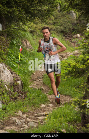 Thibaut Garrivier - Chamonix-Trail-running-Marathon 2016 Stockfoto