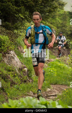 Nicoklas Hairon - Chamonix-Trail-running-Marathon 2016 Stockfoto