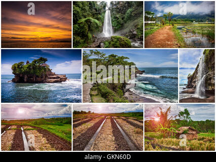 Indonesien Thema collage Stockfoto