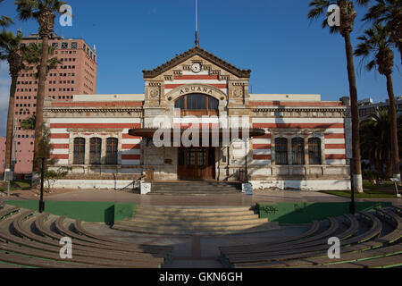 Historische Zollstelle in der Stadt Arica im Norden Chiles. Stockfoto