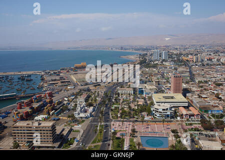 Hafen Stadt Arica Stockfoto