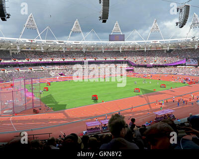 London, England. 3. August 2012. Leichtathletik im Olympia-Stadion für die Olympischen Sommerspiele 2012 in London. Stockfoto