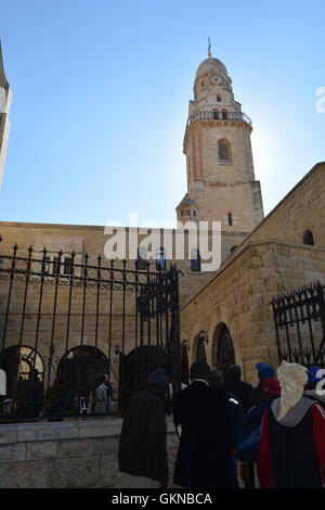 Coenaculum, Abendmahlssaal, das letzte Abendmahl, Jerusalem, Israel Stockfoto