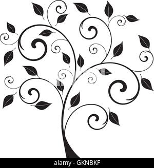 Vektor-Illustration eines abstrakten Baumes Stock Vektor