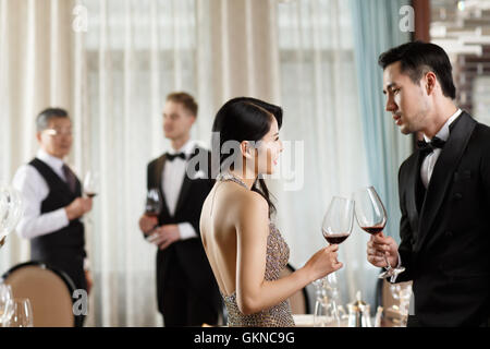 Aristokratische Familie Versammlungen Stockfoto