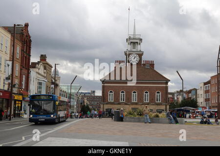 Stockton-on-Tees Rathaus und High street Stockfoto