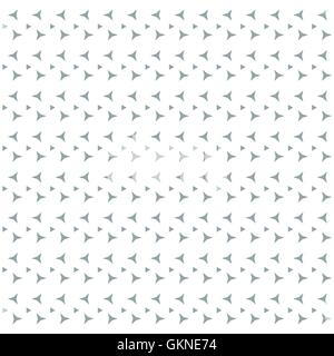 Buntes Bild: das niedliche Muster der Dreiecke auf weißem Hintergrund Stock Vektor