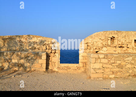 Rethymnon-Stadt Griechenland Franzensfeste Festung Wahrzeichen Architektur Stockfoto