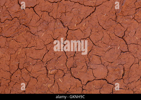 Trockene Erde Hintergrund geknackt Stockfoto