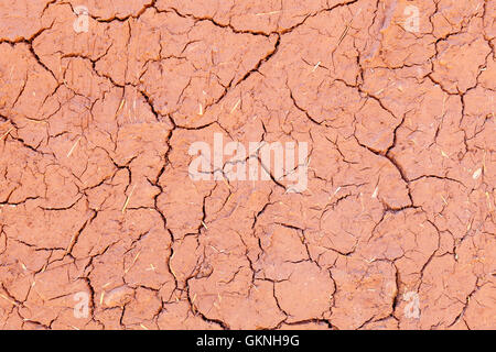 Trockene Erde Hintergrund geknackt Stockfoto