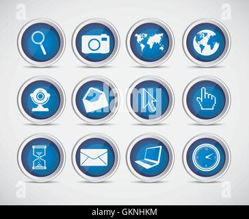 Icons set Stock Vektor