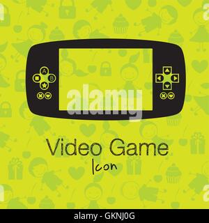 Videospiele-Silhouetten Stock Vektor