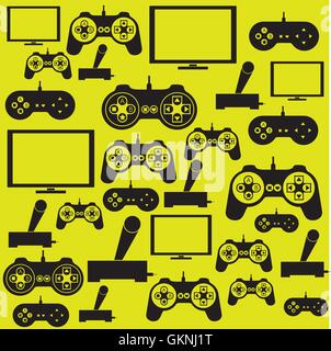 Videospiele-Symbole Stock Vektor
