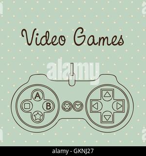 Videospiele-Symbole Stock Vektor