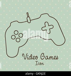 Videospiele-Symbole Stock Vektor