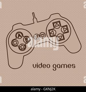 Videospiele-Symbole Stock Vektor