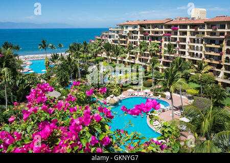 Hotel in Velas Vallarta in Puerto Vallarta, Jalisco, Mexiko. Stockfoto