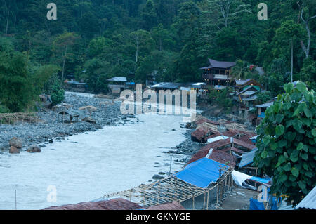 Bukit Lawang in Sumatra Stockfoto