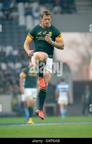 Nelspruit, Südafrika. 20. August 2016. Die South African Rugby-Nationalmannschaft gegen die Pumas im Mbombela-Stadion. Ruan Combrinck Stockfoto