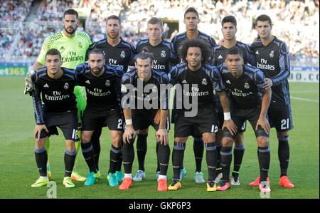 Barcelona, UK. 21. August 2016. San Sebastian, Spanien. 21. August 2016. Team von Real Madrid gegen Real Sociedad in der BBVA Liga-Partie zwischen Real Sociedad und Real Madrid Estadio Anoeta in San Sebastien Credit: Laurent Lairys/Agence Locevaphotos/Alamy Live News Stockfoto