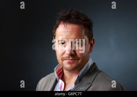 Edinburgh, UK. 22. August 2016. Edinburgh International Book Festival 9. Tag. Edinburgh International Book Festival findet statt in Charlotte Square Gardens. Edinburgh. Abgebildete Jon Holmes. Pako Mera/Alamy Live-Nachrichten Stockfoto