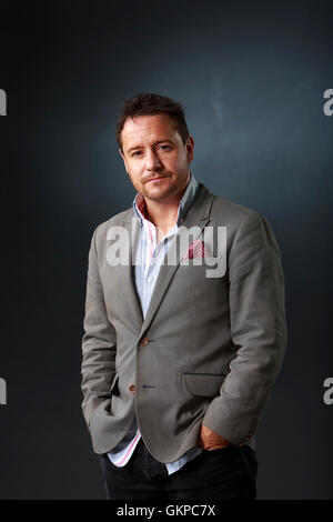 Edinburgh, UK. 22. August 2016. Edinburgh International Book Festival 9. Tag. Edinburgh International Book Festival findet statt in Charlotte Square Gardens. Edinburgh. Abgebildete Jon Holmes. Pako Mera/Alamy Live-Nachrichten Stockfoto