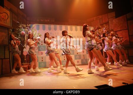 Seoul, Korea. 22. August 2016. IOI besuchen Fans treffen-Konferenz in Seoul, Korea am 22. August 2016. (China und Korea Rechte heraus) © TopPhoto/Alamy Live-Nachrichten Stockfoto