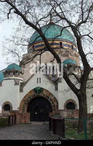 Art Nouveau Elefantenhaus des ungarischen Architekten Kornel Neuschloß im Budapester Zoo in Budapest, Ungarn. Stockfoto