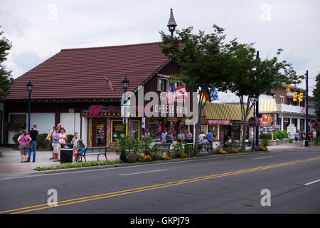 Die Käse-Haus in der Innenstadt von Frankenmuth, Michigan. Frankenmuth hat aus einem kleinen Bauerndorf in eine Touristenattraktion verwandelt. Stockfoto