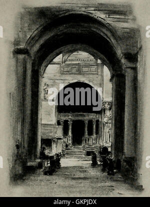 Innen Markusplatz, Venedig, Italien, um 1900 Stockfoto