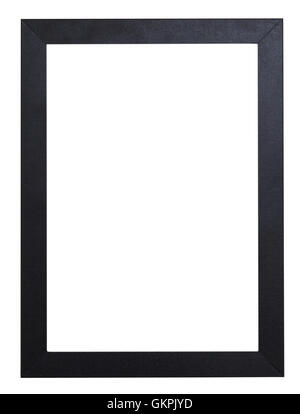 Holz Bilderrahmen isoliert auf weißem Hintergrund Stockfoto