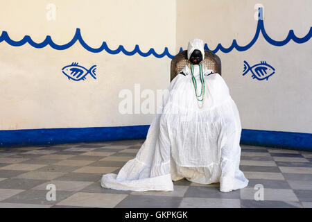 Santeria-Puppe in der Santería-Tempel in Trinidad, Sancti Spíritus, Kuba Stockfoto