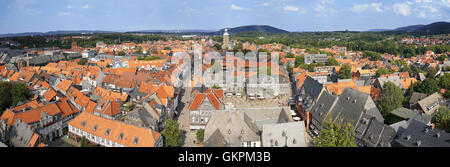 Panoramablick über Goslar in Deutschland Stockfoto