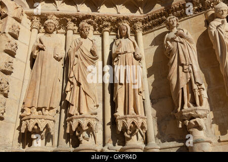 Kathedrale von Reims, Marne, Region Champagne-Ardenne, Frankreich Stockfoto