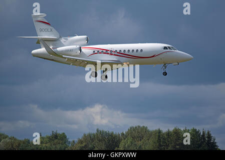 Französische Dassault Falcon 900LX Registrierung serielle F-HRAY.    SCO 11.173. Stockfoto