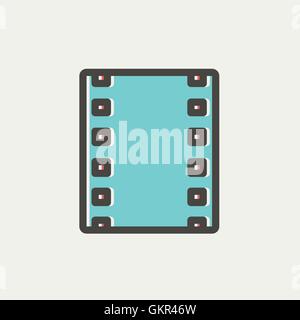 Negativen dünne Liniensymbol Stock Vektor