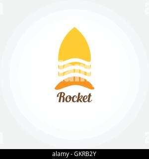 Vektor-Rakete-Logo-Symbol. Rakete Logo Symbol für Ihr buisiness Stock Vektor