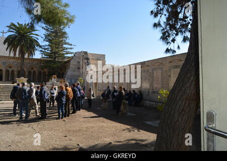 Kirche von Pater Noster, Ölberg, Jerusalem, Israel Stockfoto