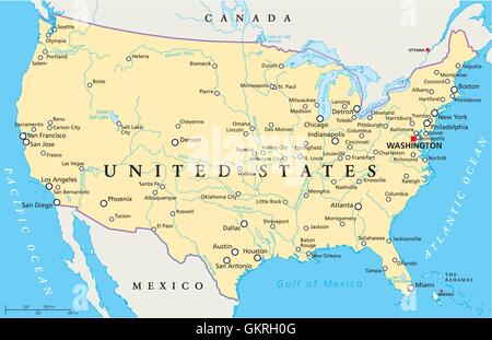 USA Amerika Staaten Vereinigten Atlas Karte der Welt reisen Usa Kalifornien Amerika Abbildung Stock Vektor