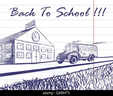 Zurück zur Schule Stock Vektor