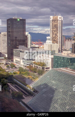 Das Pazifische Einkaufszentrum In der Innenstadt von Vancouver Kanada genommen von The Wall Hotel Stockfoto