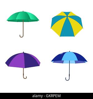 Dach setzen isolierten auf weißen Hintergrund. Vektor-Illustration. Stock Vektor