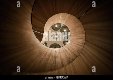 Wendeltreppe im CitizenM Hotel London Bankside, Southwark, London, Vereinigtes Königreich Stockfoto