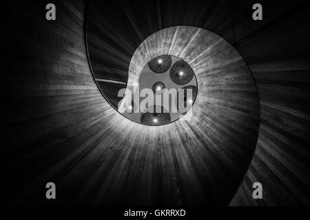 Wendeltreppe im CitizenM Hotel London Bankside, Southwark, London, Vereinigtes Königreich Stockfoto