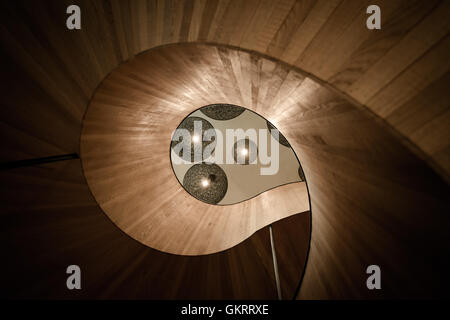 Wendeltreppe im CitizenM Hotel London Bankside, Southwark, London, Vereinigtes Königreich Stockfoto