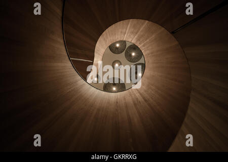 Wendeltreppe im CitizenM Hotel London Bankside, Southwark, London, Vereinigtes Königreich Stockfoto